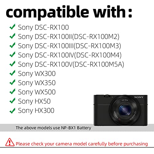 Acoplador de CC NP-BX1 para streaming y vídeo continuo con Sony RX100 3