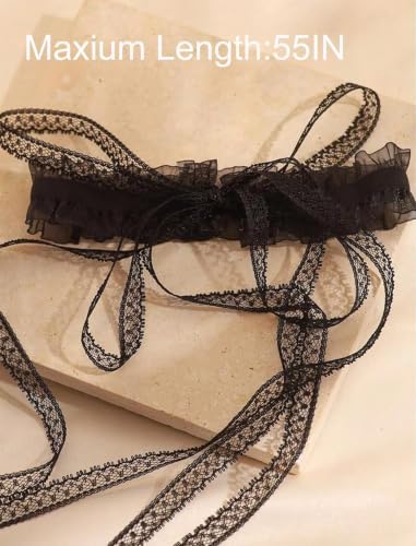 Lace Choker Necklace Black Halloween Choker Lace Gothic Necklace for Women