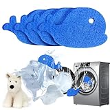 WALEJUC Pet Hair Remover for Laundry, Reusable Hair and Lint Catcher, Dog Hair Remover Balls for Washing Machine, Removes Pet Fur, Hair, Lint, Dander from Clothes & Laundry-4PCS