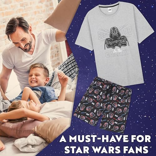 Disney Star Wars Pajamas Set Men Short PJs Lounge Set Dad Baby Yoda Sleepwear2