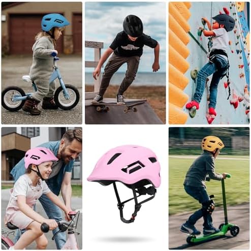 67i Toddler Helmet Age 1-3 Baby Bike Helmet 1 Year Old Kids Bike Helmet Children Infant Adjustable Bicycle Helmets Ventilation Skateboard Cycling Skating Scooter Helmet (Pink, X-Small)
