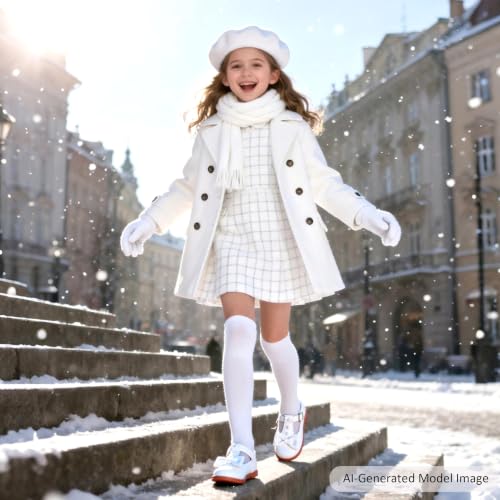 Image of Felix & Flora Toddler Little Girl Princess Dress Shoes-Mary Jane Flats for Girl Party School Shoes
