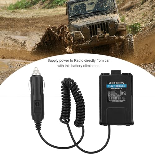 Akku-Eliminator für Baofeng UV-5R Two Way Radios, Car Charger Li-ion Batterie Autoladegerät für Baofeng UV-5R UV-5RA UV-5RA+ UV-5RB UV-5RC UV-5RE UV-5RE+Plus BF-F8+