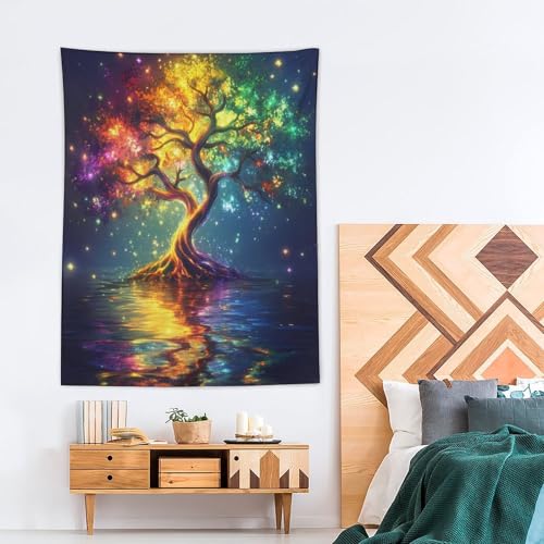 Tapiz de pared decoración vertical con diseño de árbol de la vida 4