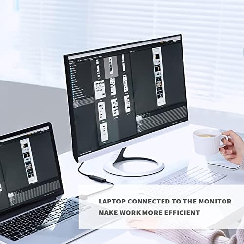 DisplayPort to HDMI Adapter,Display Port (Input) to HDMI (Output) Converter (Male to Female),DP to HDMI Adapter Compatible for Desktop Laptop Connected to Monitor TV Projector