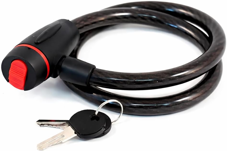 Kandid Advance Keyless Universal Combination Cable Chain Helmet Lock for Cycle Bicycle | Luggage – Strong Steel Wire Lock with Number Password – Ideal for Travel Train Bike | Daily Security Use