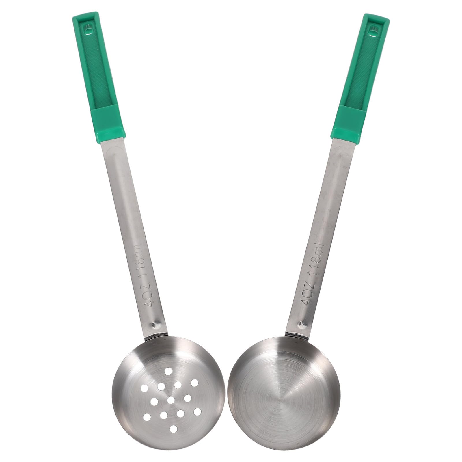 Cuchara de control de porciones de 4oz en acero inoxidable para restaurante de pizza
