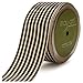 May Arts 1-1/2-Inch Wide Ribbon, Black Grosgrain Stripe
