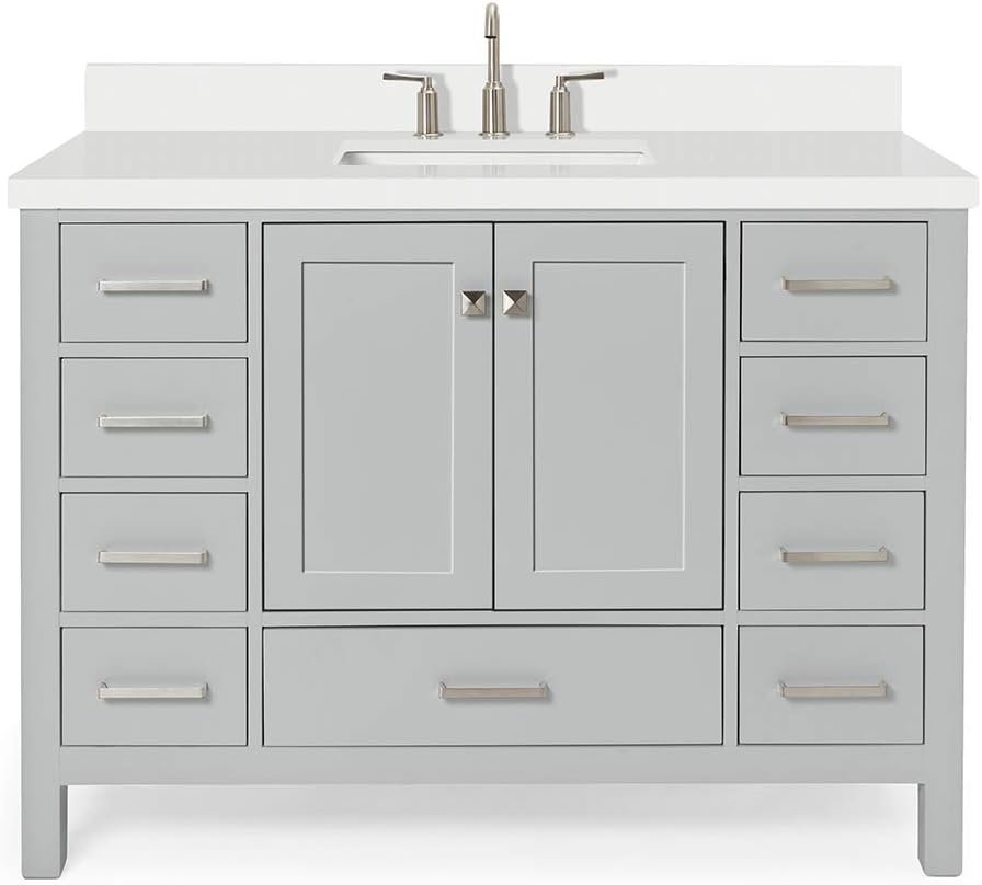 Amazon.com: Vanity Art 48 Inch Bathroom Vanity Base Only, Single Sink Bathroon Vanity Cabinet ...
