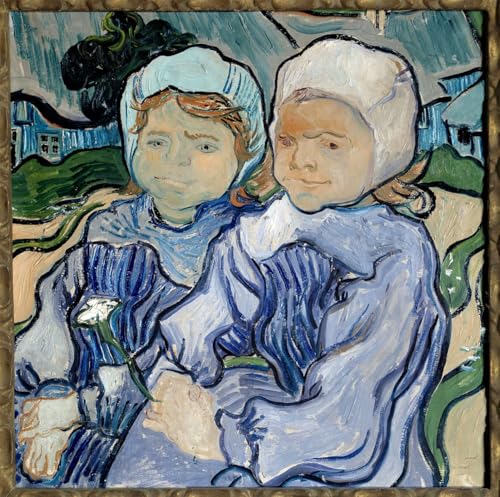 Art Poster Van Gogh Portrait de deux filles pour la décoration du salon moderne