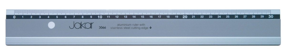 Aluminium Ruler Printed With mm/cm, Stainless Steel Cutting Edge 30cm