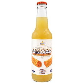 Rocket Fizz Chick-O-Stick Soda Flavor | Cane Sugar | Craft Soda Pop Drinks | 12 oz in Glass Bottle Single Bottle