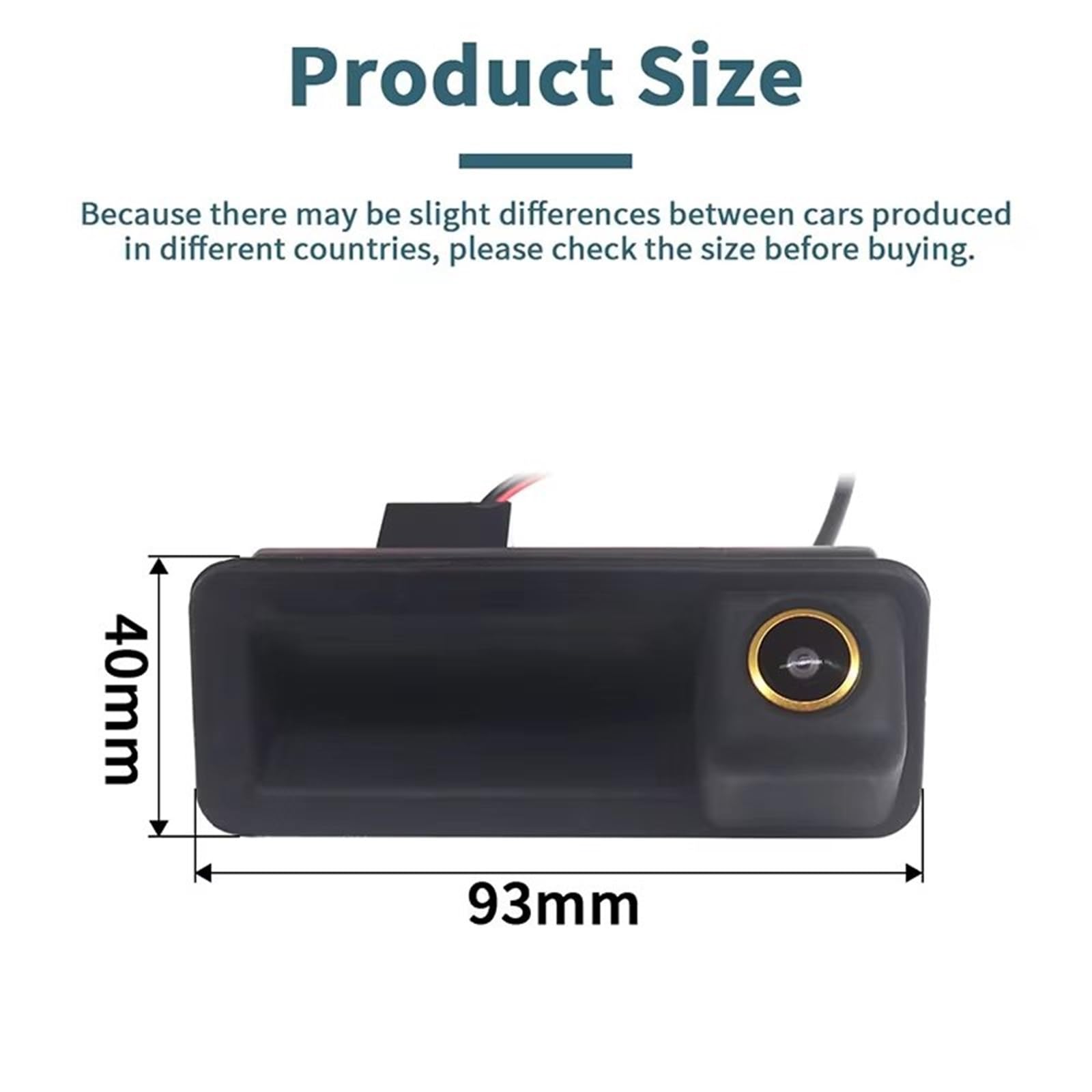 Cámara Aparcamiento Cámara Visión Trasera Vehículo AHD 1080P 170° para Ford para Focus 2 MK2 para Mondeo MK4 para S-MAX para C-MAX(CVBS-AHD)