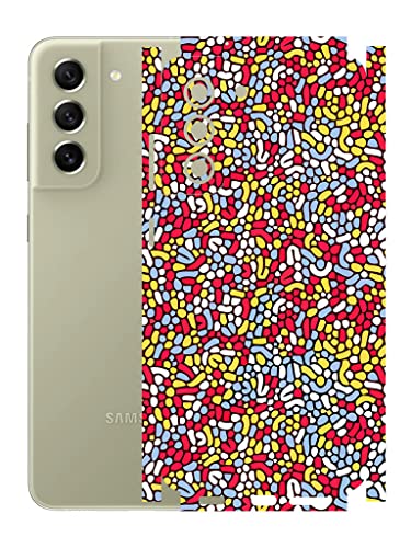 Image of AtOdds - Compatible for Samsung Galaxy S21 FE (5G) Mobile Back Skin Film Wrap (Coverage - Back+Camera+Sides) (Beans)