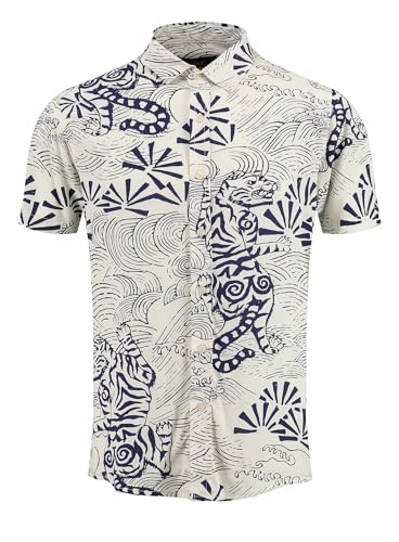 Chemise Blanc L KEY LARGO Motif 1/2 pour Homme