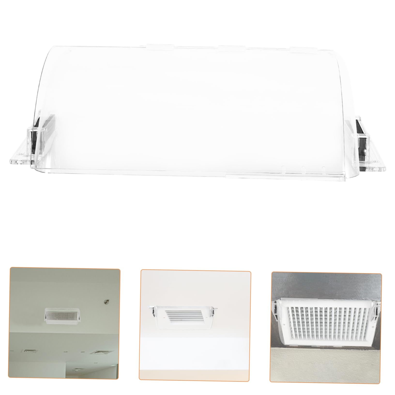 jojofuny Deflector de Ventilación Magnético y Mejora la Ventilación Hogar 2 Piezas, Plástico Resistente, Fácil Instalación para Suelo, Pared y Techo