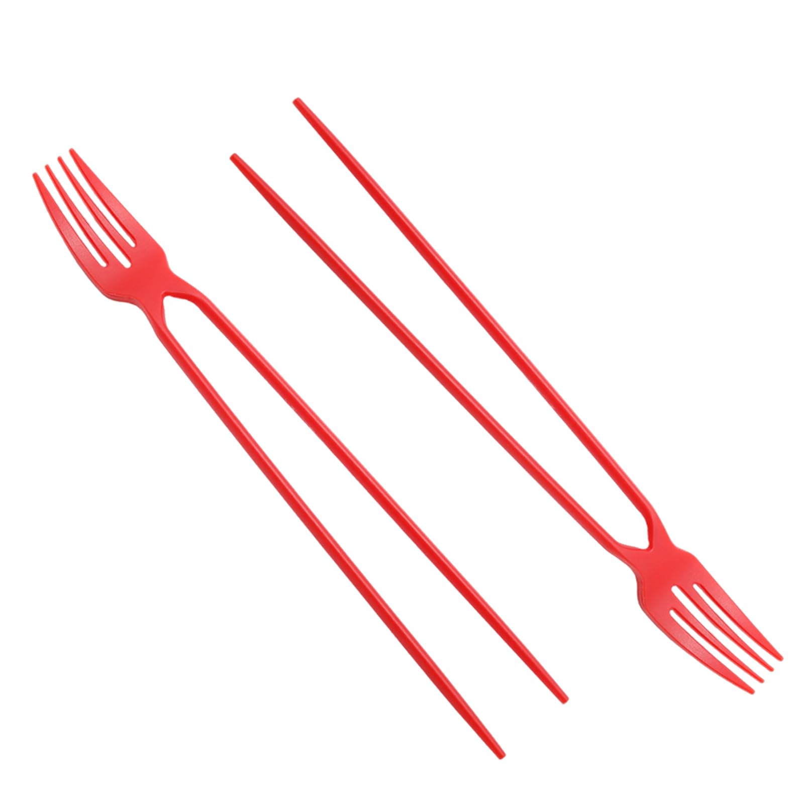 Red Chopstick Fork Combo - 20 Piece Set -1