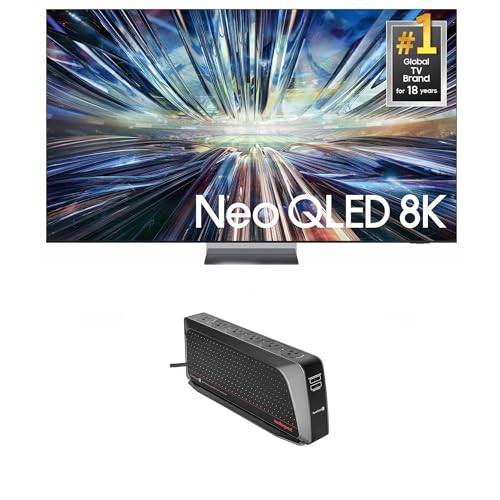Image of Samsung QN75QN900DFXZA 75 Inch Class QN900D Neo QLED 8K Smart TV with an AudioQuest PowerQuest2 Power Filter /Surge Protector 6 Outlet (2024)