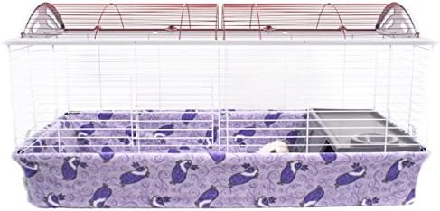 Piggy Bedspread Fleece Cage Liner Compatible with Hagen Living World Cage (XL, Royal Pig)