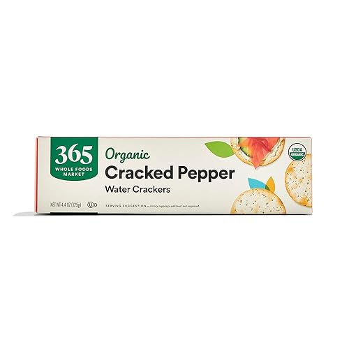 365 by Whole Foods Market Cracker Water Cracked Pepper Orgánica 44 onzas