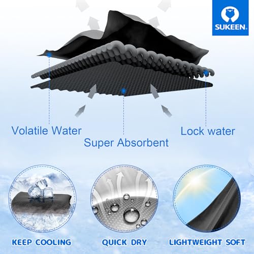Sukeen Cooling Towel (40"x12"), Quick Dry Fitness Ice Towel for Gym Golf, Yoga, Outdoor Work, Sports, Travel, Camping - Image 3