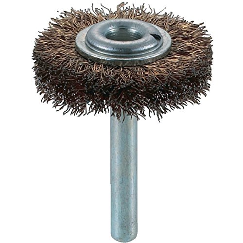 TRUSCO 軸付ホイールブラシ φ38X軸6 真鍮メッキ鋼線 線径0.25 TB-6211