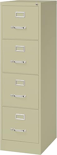 Miniatura 10 de Office Dimensions Archivador vertical comercial de 4 cajones de ancho de letras 22 pulgadas de profundidad color negro