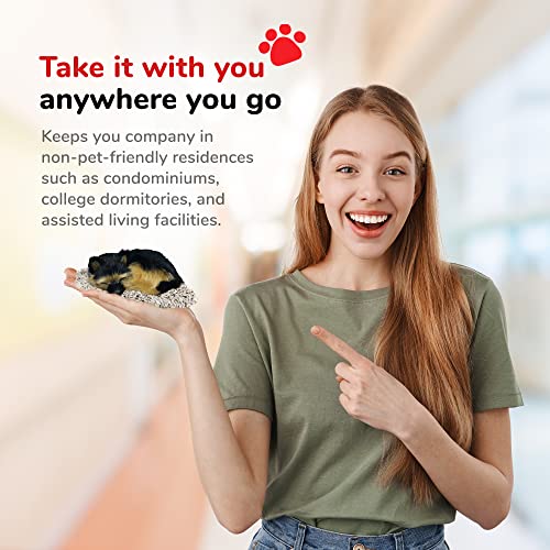 Perfect Petzzz Mini German Shepherd, Stuffed Animals for Girls and Boys, Dog Toys for Kids and Elderly, Battery-Operated Live Pet Toys, Companion Realistic Dog Calming Toys with Synthetic Fur