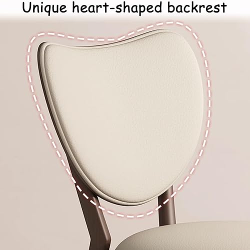 Miniatura 4 de YVYKFZD Juego de sillas de comedor de madera maciza, sillas de cocina sin brazos con respaldo, silla de comedor de cuero tapizada, silla auxiliar