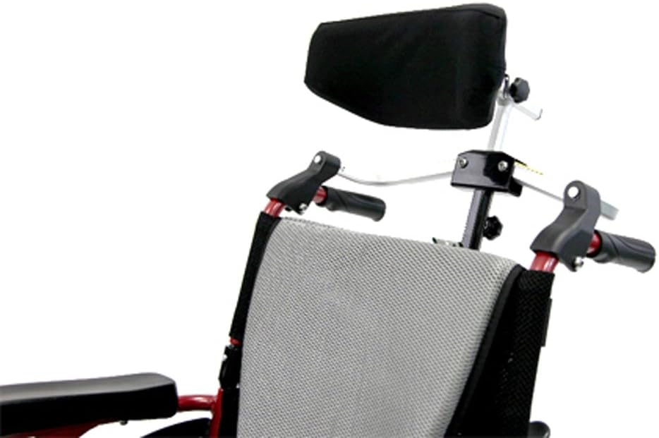 Karman Foldable Universal Headrest for Wheelchair, Arctic Silver, 14-16"