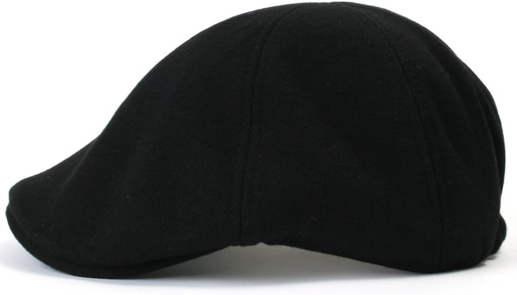 ililily Soft Cotton Newsboy Flat Cap Ivy Stretch-fit Driver Hunting Hat