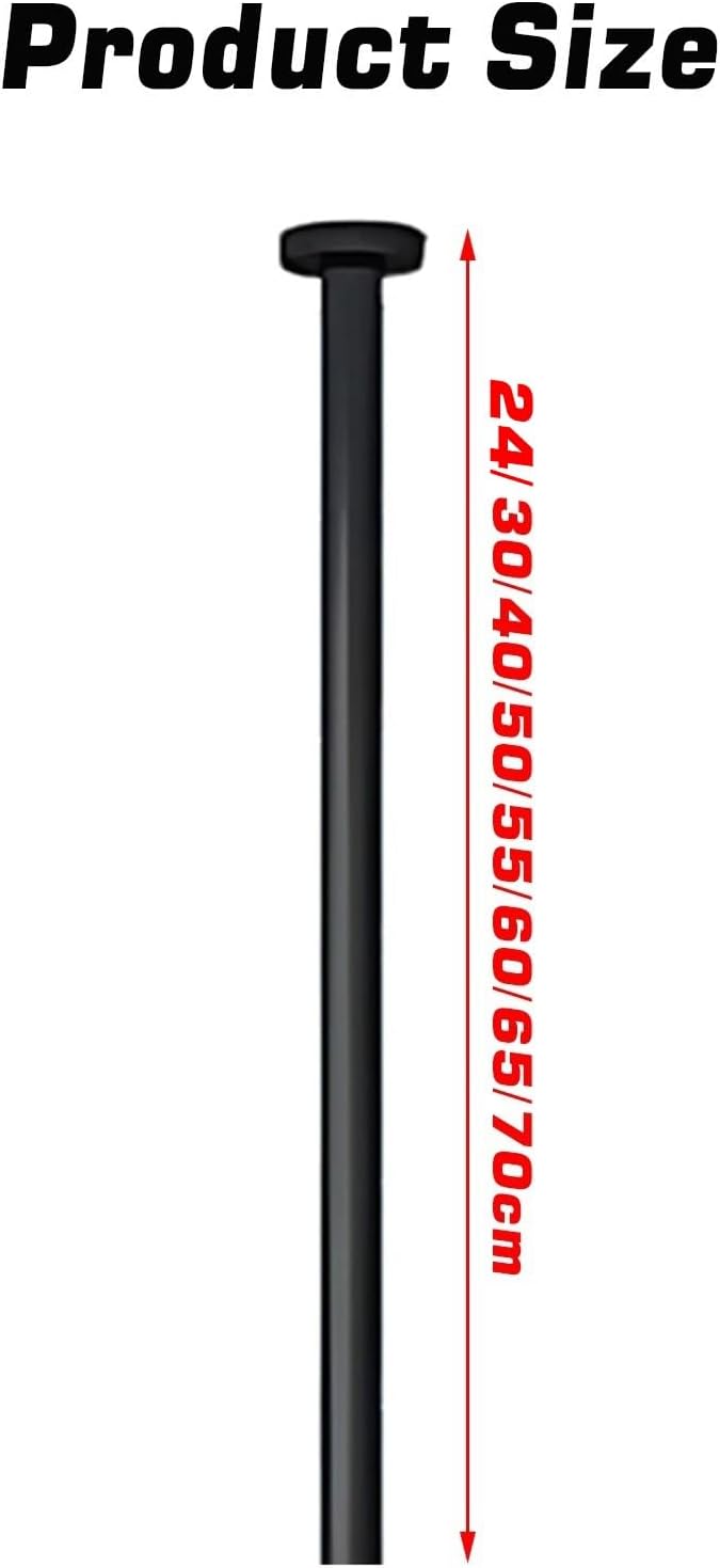 天井吊り下げミラー、鉄製オーバルメイクアップミラー、家庭用バスルームトイレホテルエントランス用 画像(Black,50cm)