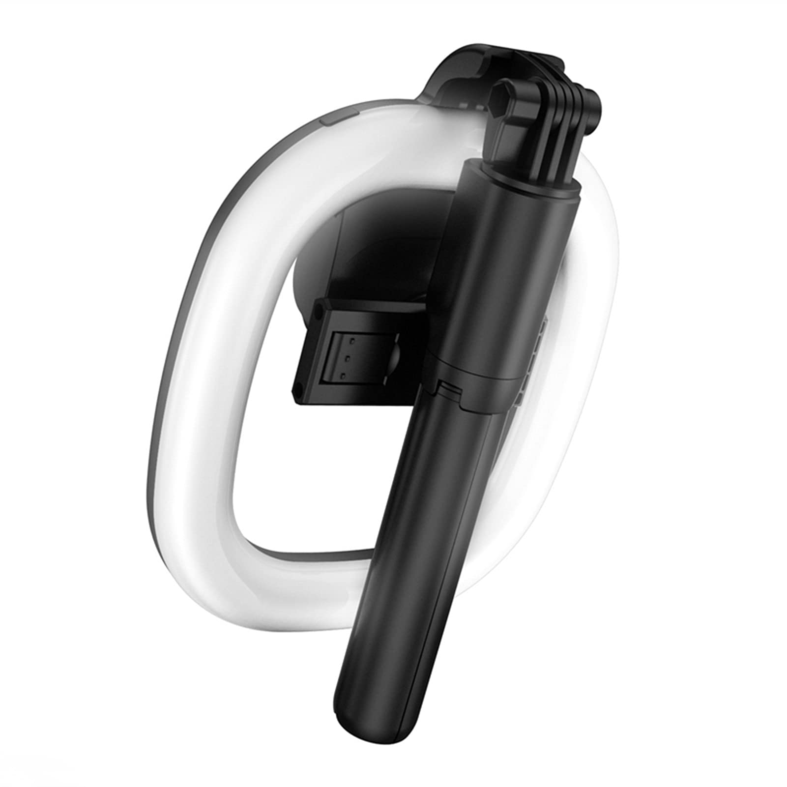SCRUBY Pieghevole LED Selfie Stick Dimmerabile Telecomando Bluetooth Treppiede Anello Luce di Riempimento Portatile con Telecomando