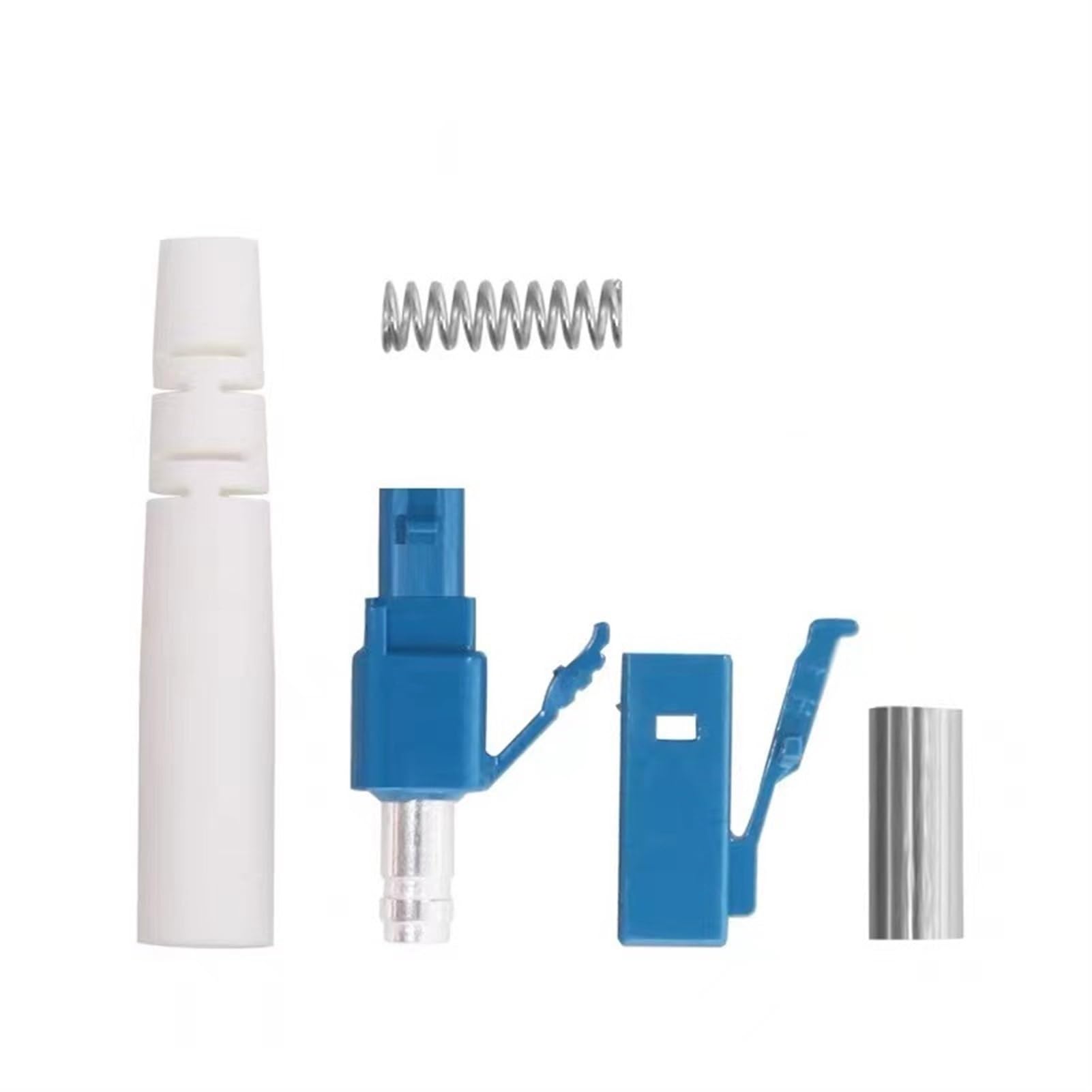 200 pièces Kits de connecteurs SC LC FC St 3.0mm 126um Virole en céramique connecteur de Fibre Optique monomode Accessoires ftth(FC Non Assemble)