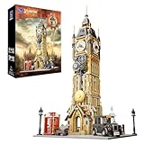 Architecture Big Ben Building Set, Steampunk Clock Tower Building-Bricks Set, Pantasy Construction Building Kit for Adults and Teen, Famous Landmarks Collection London Model Building Blocks Set Toys