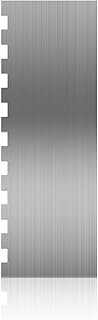 Stainless Steel Cake Scraper Cake Smoother Cake Decorating Comb Double Sided Patterned Edge Stripe Edge Smoother 8.6 Inch Metal Cake Scraper for Mousse Butter Cream Frosting Scraper Pastry Cutter