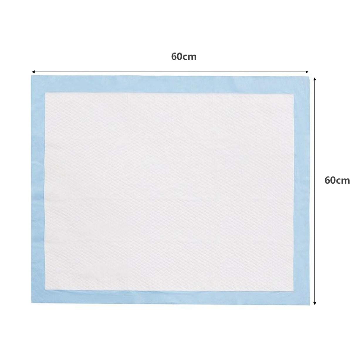 RELAX4LIFE 150 x Almohadillas Higiénicas Desechables de 5 Capas para Cachorros, Almohadillas de Fieltro de Fibra y Papel Flotante para Perros de Todas Las Edades, Ultraabsorbente (60 x 90 cm)