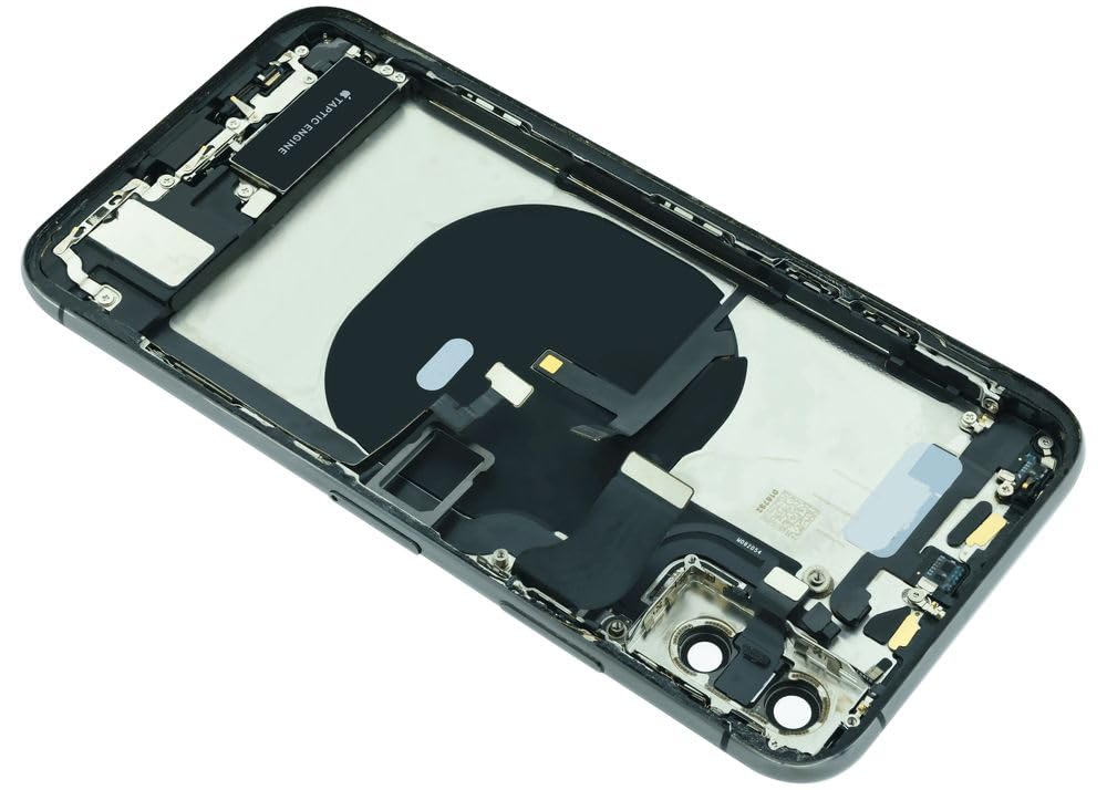Mobile TM Compatible avec Back Housing W/Charging Port Flex and Small Components Pre-Installed for iPhone XS (Used OEM Pull: Grade B) (Space Gray)