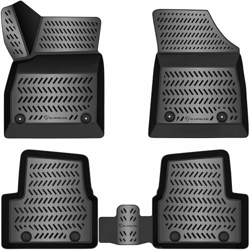 ELMASLINE 3D Tapis de Sol pour Opel Astra K (2015-2021) | Tapis de Voiture en Caoutchouc avec Bords Extra Hauts | Accessoires Auto
