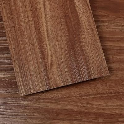 Brown Peel and Stick Floor Tile Vinyl Plank Flooring Wood Grain Look 36-Pack 54 Sq.Ft,Waterproof Self Adhesive DIY Installation Tile Sticker for Bathroom Bedroom
