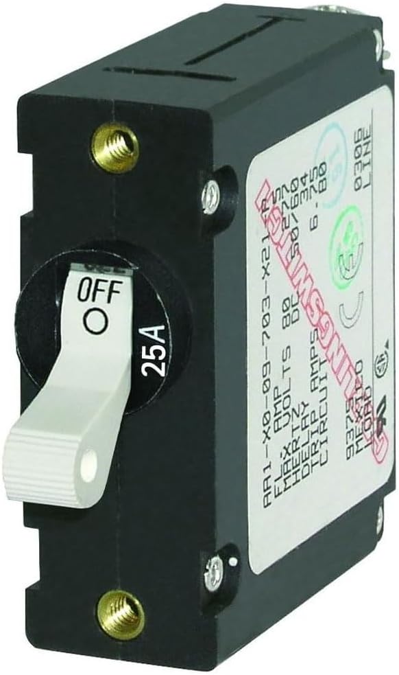 Blue Sea Systems A-Series Toggle Single Pole Circuit Breakers