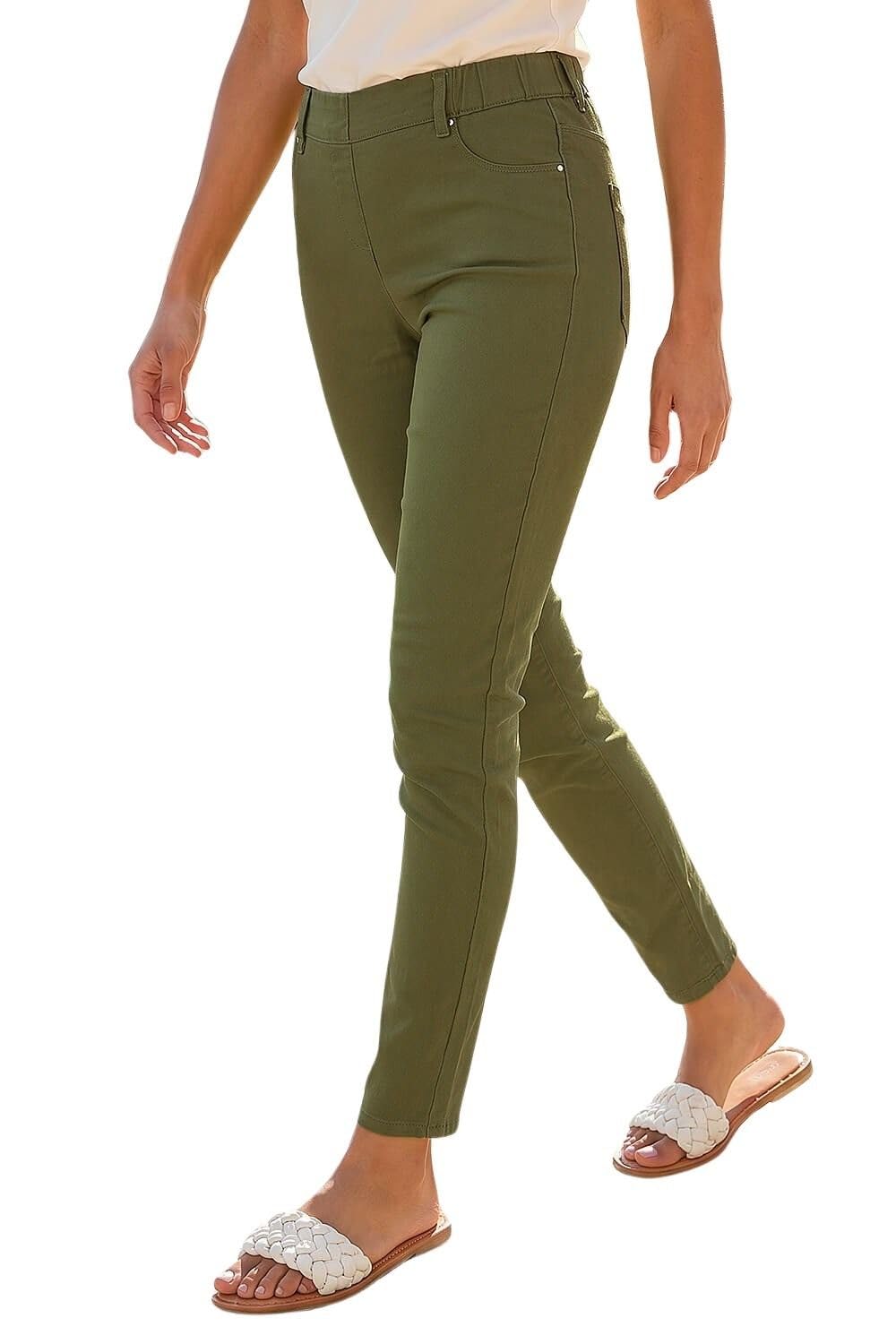 Roman - Women's Denim Jegging - Size 14 - Khaki