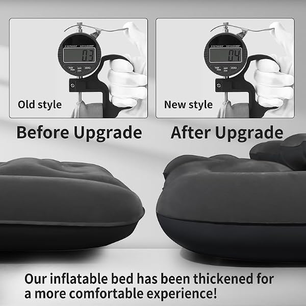 Conlia SUV Bed Mattress - Truck Air Mattress Back Seat - Back Seat Sleeping Pad for Adult 2 Persons — Portable Travel Camping Mattress - Black, Small Double, CON-00465 by Conlia - Image 5