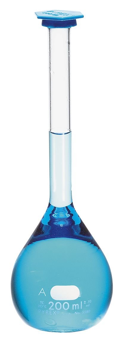 Pyrex Class A Volumetric Flask, 250 mL; 12/CS