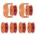 Produktbild JOOPOM 8Tlg Trimmer Ersatzspulen, Rasentrimmer Fadenspule (3M x 1.65mm) Langlebige Spool Linie mit 6 Spulen 2 Kappen für alle 20V Worx Rasenmäher