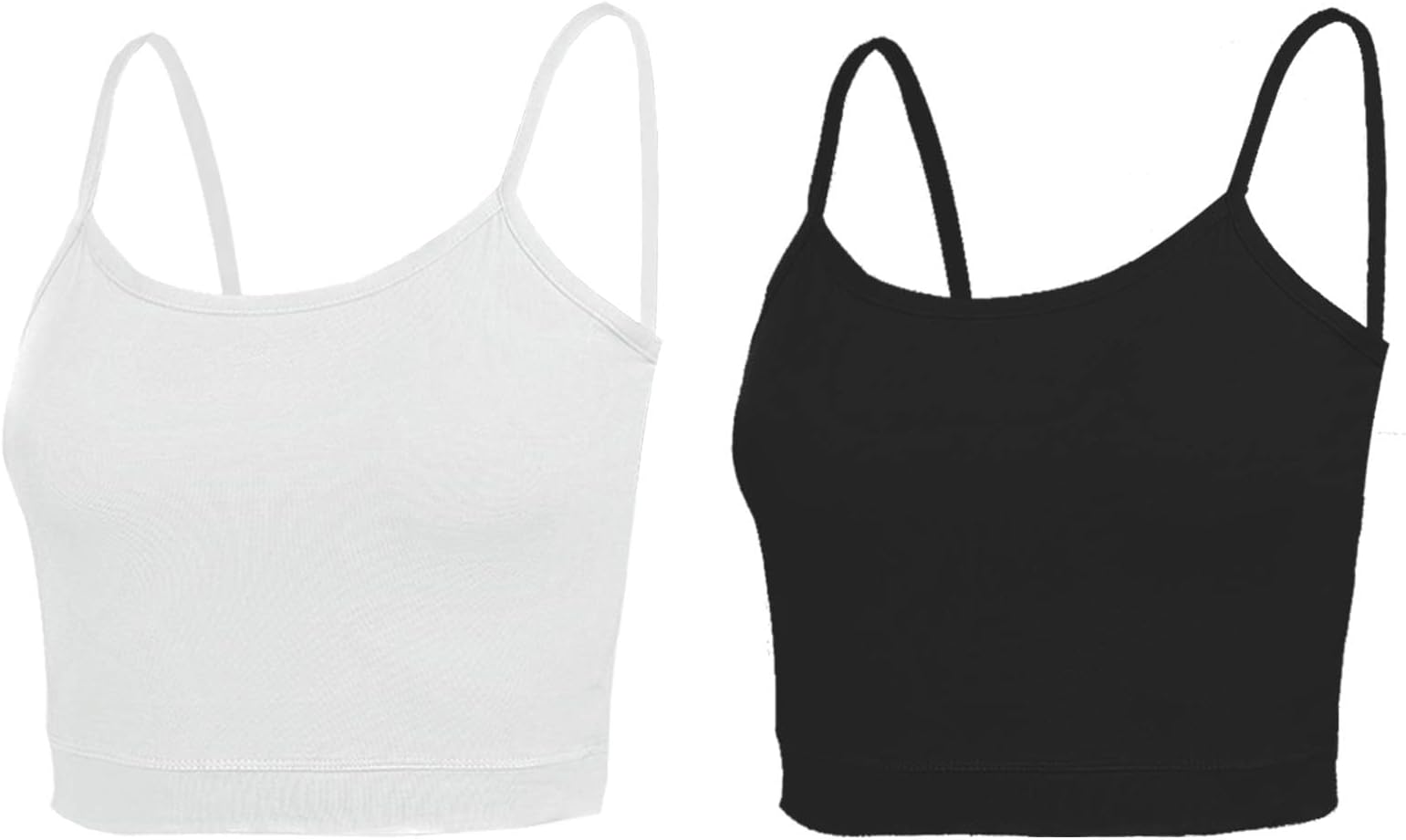 NEWITIN 4 Pack Spaghetti Strap Camisole Top Adjustable Strap Tank Top for Women