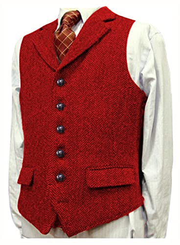 Morain Gilet pour Homme, Rouge Cover