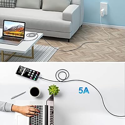 USB C Extension Cable, 3ft USB C Male to Female Extender USB 3.2 100W Fast Charging 10Gbps Data Transfer 4K Display Compatible with iPhone 17 16 15 USB Hub iPad MacBook Dell-2Pack,Black