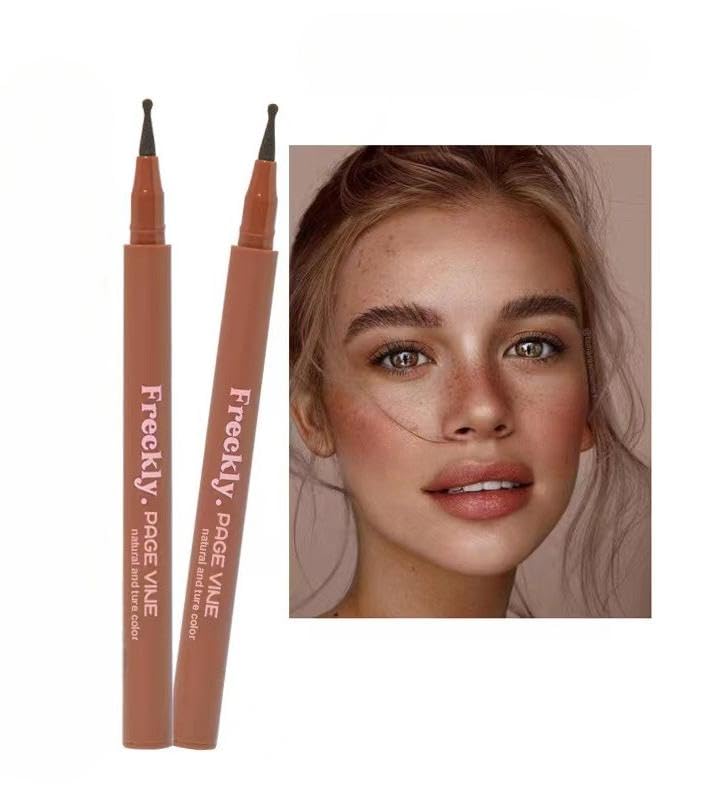 Light Brown Freckle Pen, Natural Lifelike Freckle Pen, Waterproof Longlasting Soft Dot Sopt Freckle, 1 g (Pack of 1) - Image 3