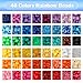 Quefe 3960pcs Pony Beads for Friendship Bracelet Making Kit 48 Colors Kandi Beads Set, 2400pcs Plastic Rainbow Bulk and 1560pcs Letter Beads with 20 Meter Elastic Threads for Craft Jewelry Necklace